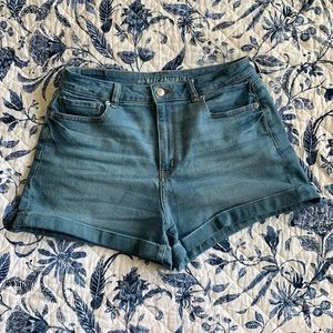 American Eagle Stretch Denim Mom Shorts